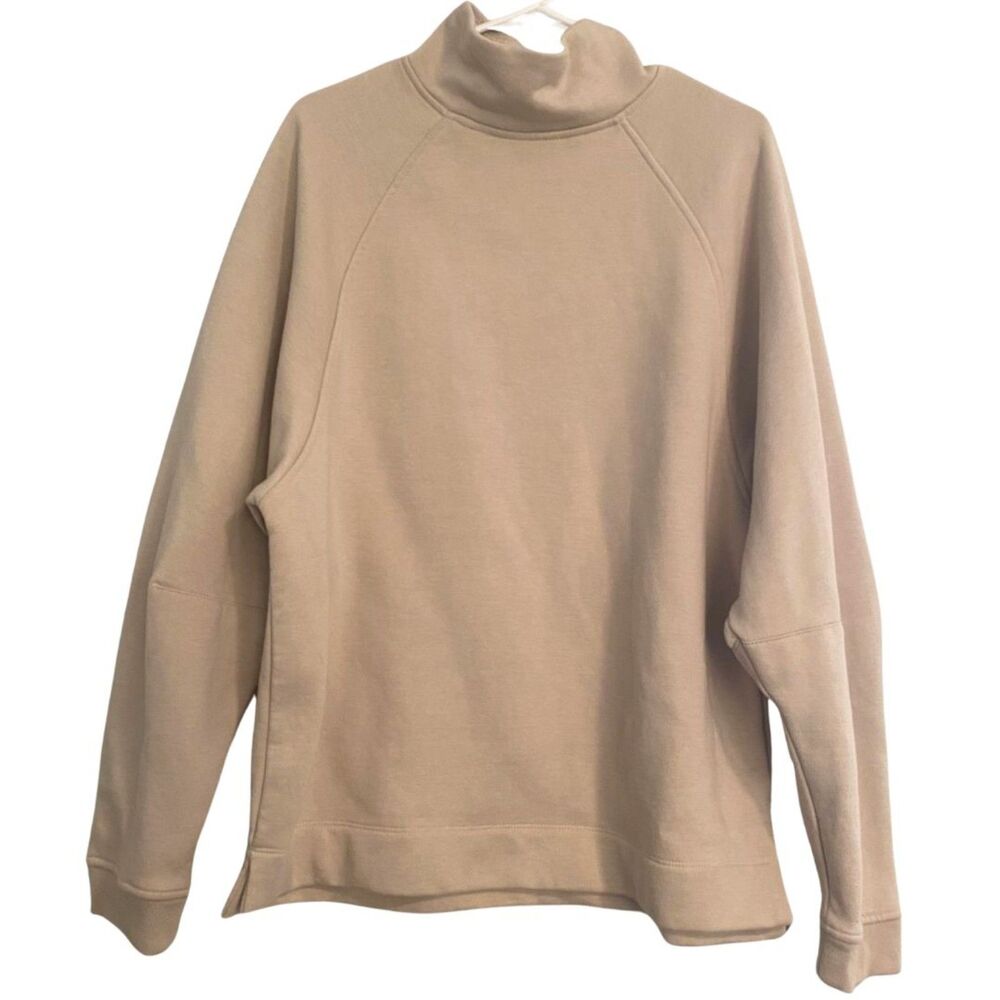 Standard Cloth | Slouchy Beige Mock Neck Sweatshirt Urban Outfitters